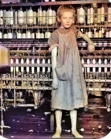 Child mill worker from early 1900s