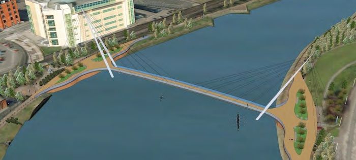 ACROSS THE RIVER: An artist\'s impression of the proposed bridge