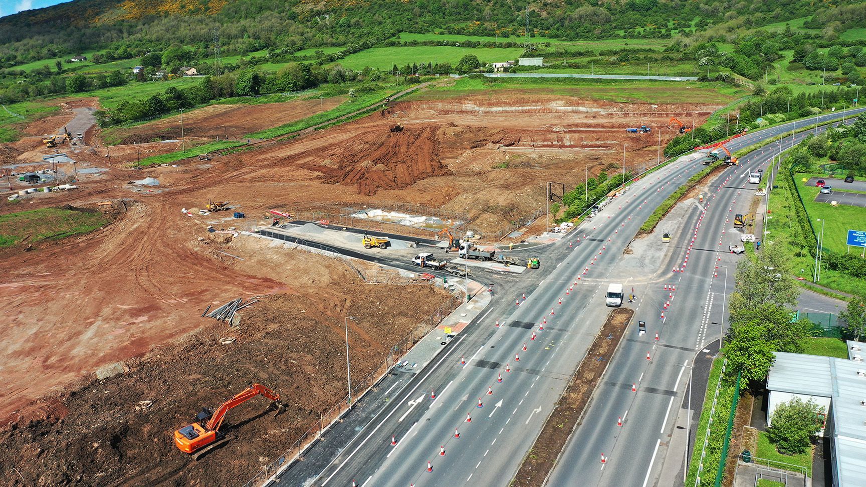 MASSIVE: An aerial view of the work commencing at the Glenmona housing site