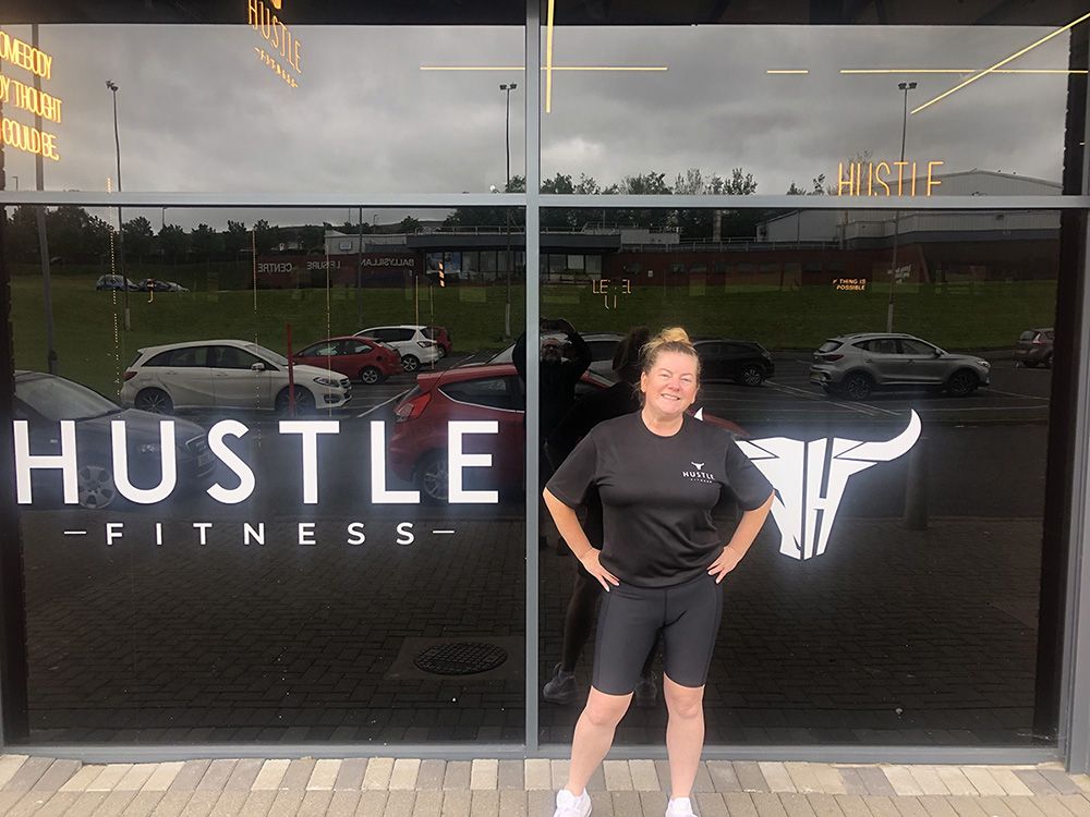 Four week trial pays off for our Christina at Hustle Fitness