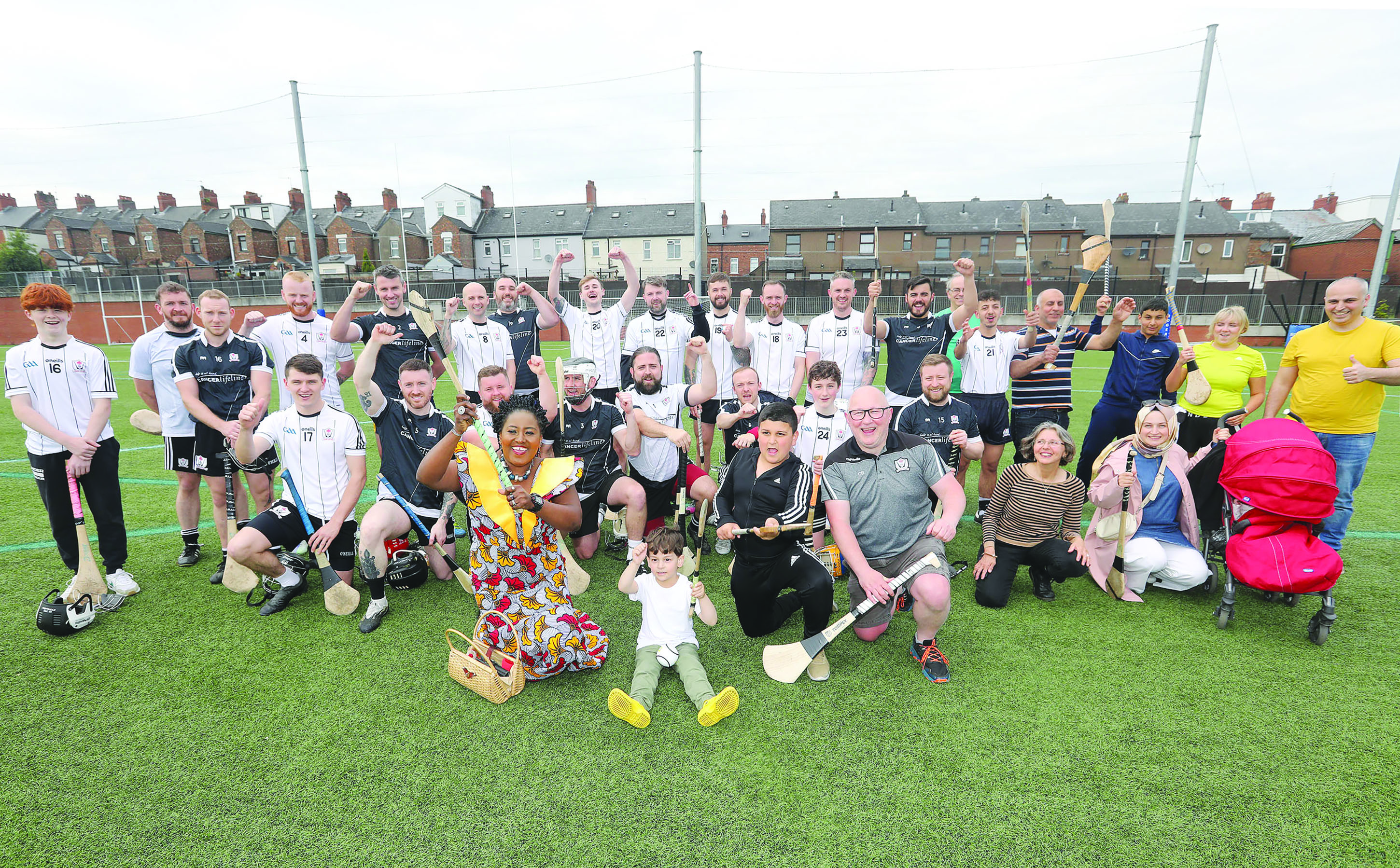 Ardoyne’s hurlers and newcomers to the sport at The Cricky on Sunday