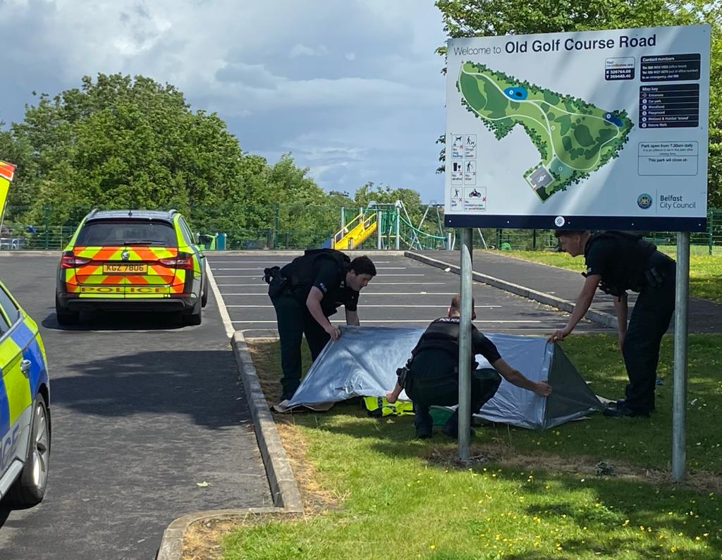 INCIDENT: Police are attending an incident at Old Golf Course Road play park in Dunmurry 