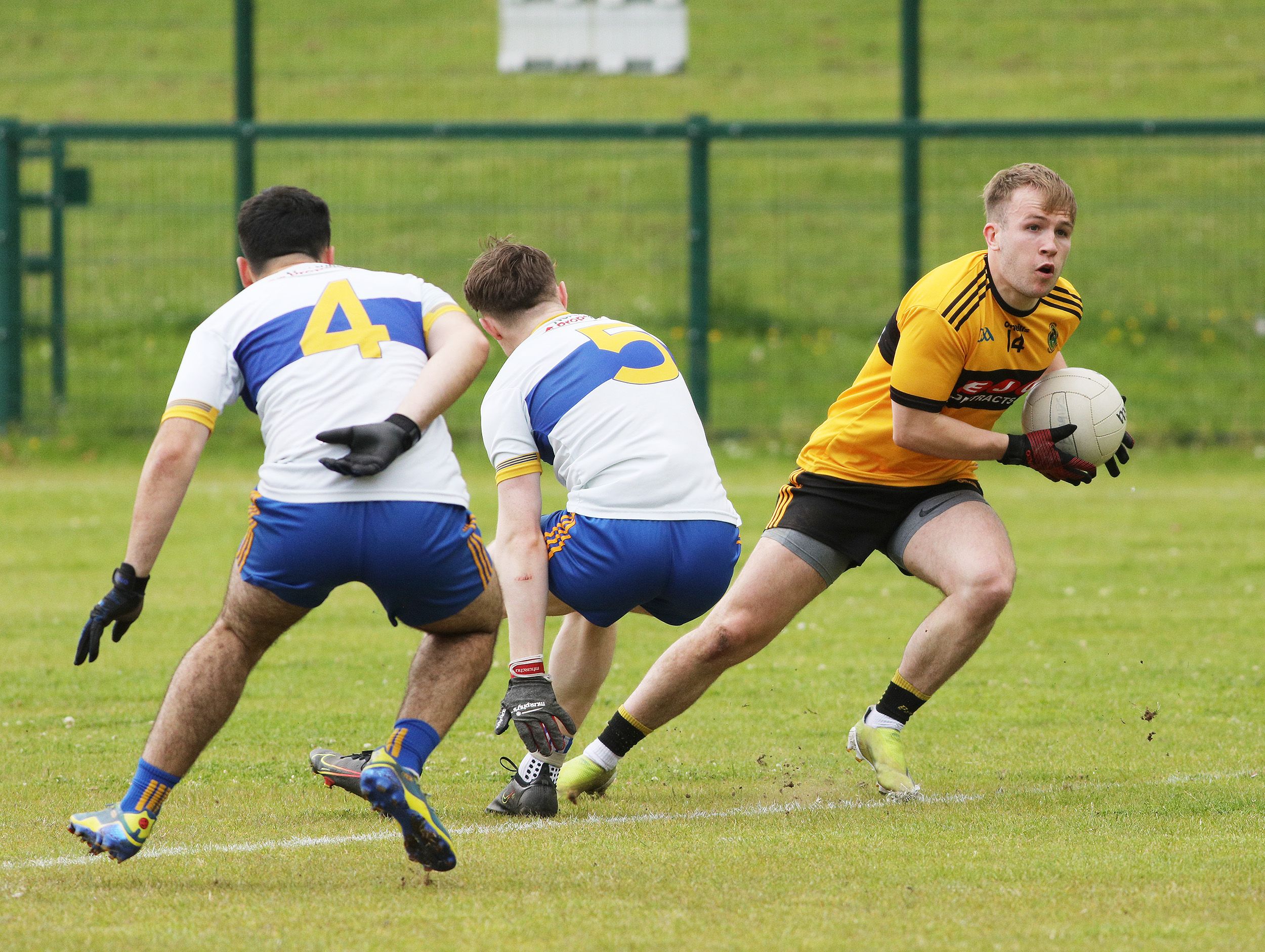 Odhran Eastwood goes on the attack during Sunday\'s game at Musgrave Park