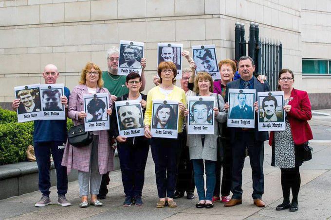 VICTORY: The Ballymurphy families at the High Court