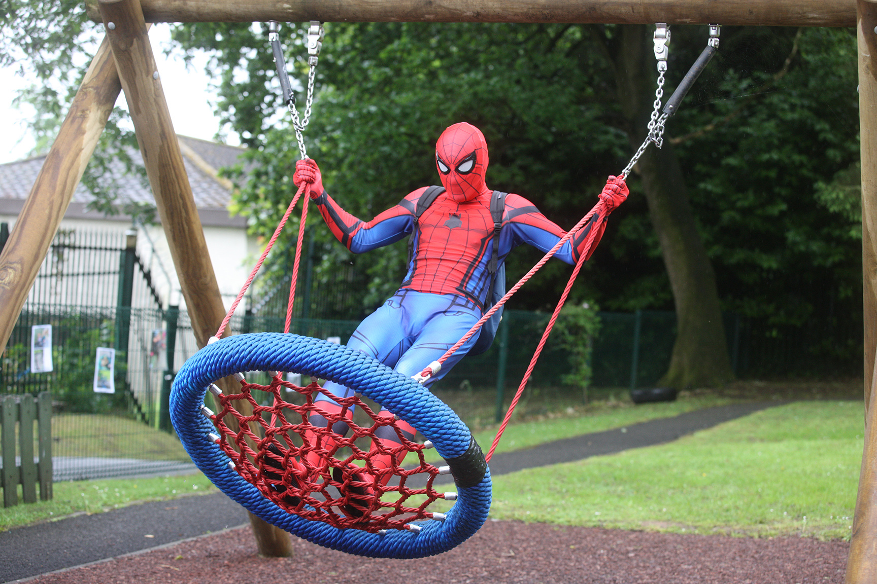 SPIDERMAN: The official opening of new outdoor facilities in St. Michael's Nursery School