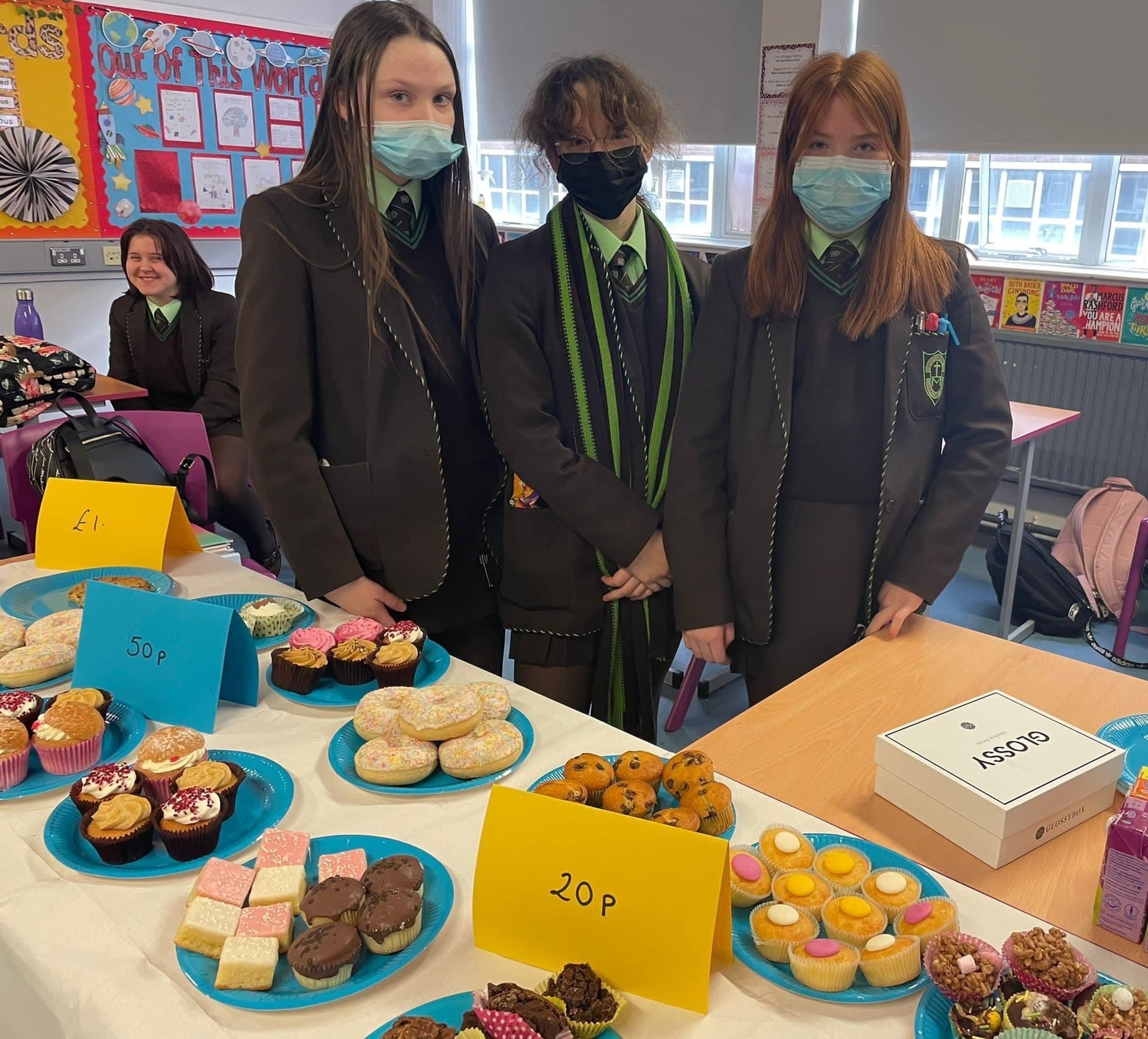 UKRAINE: Year 9 pupils raised £156.30 for the Ukraine appeal by hosting a bun sale.
The St. Louise’s community also raised £2773 through Go Fund Me for Ukraine.
