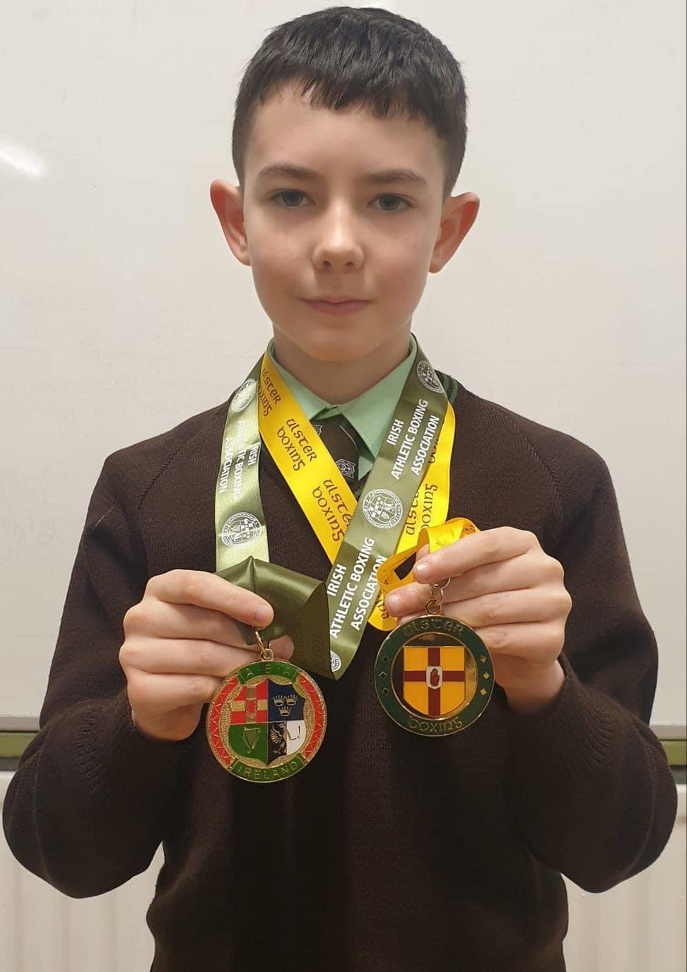 BOXING: Robert Quinn (Year 9) won the Ulster and All-Ireland Boxing Championships for his weight category.