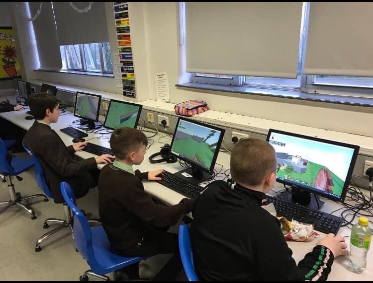 MINECRAFT: Year 8 pupils built Carrickfergus Castle on Minecraft in Minecraft Club