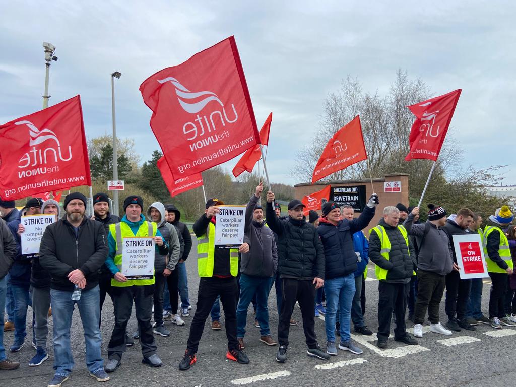 STRIKE: Workers at the Springvale Caterpillar plant began industrial action back in April