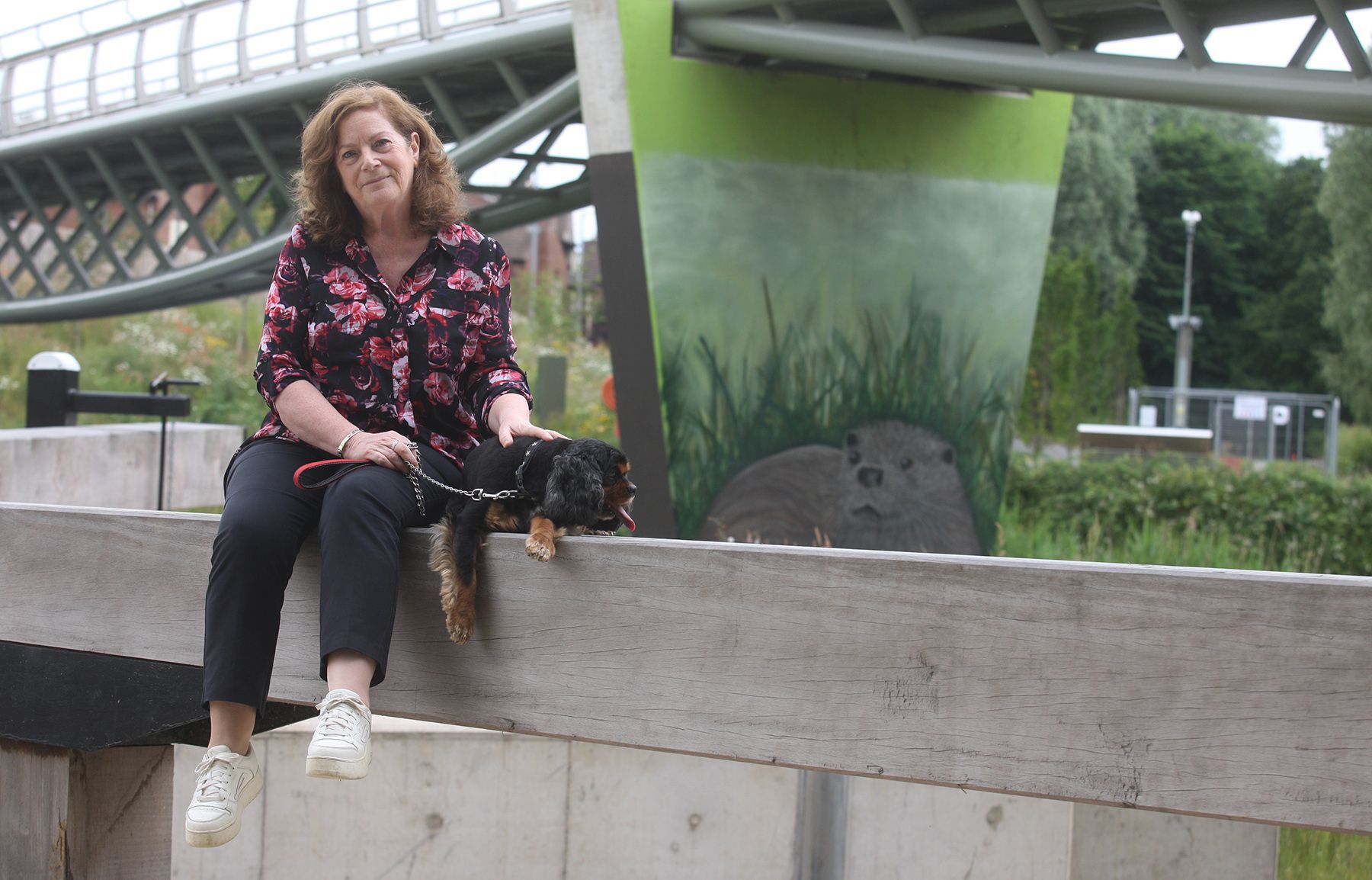 CONSULTATION: Cllr Geraldine McAteer, pictured with her dog Russell, is encouraging the public to participate in a consultation on phase two of the Lagan Gateway project
