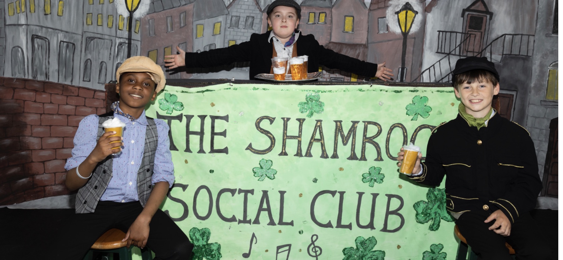 THE SHAMROCK: Conan McConnell. David Aborowa and
Daire Bradv
