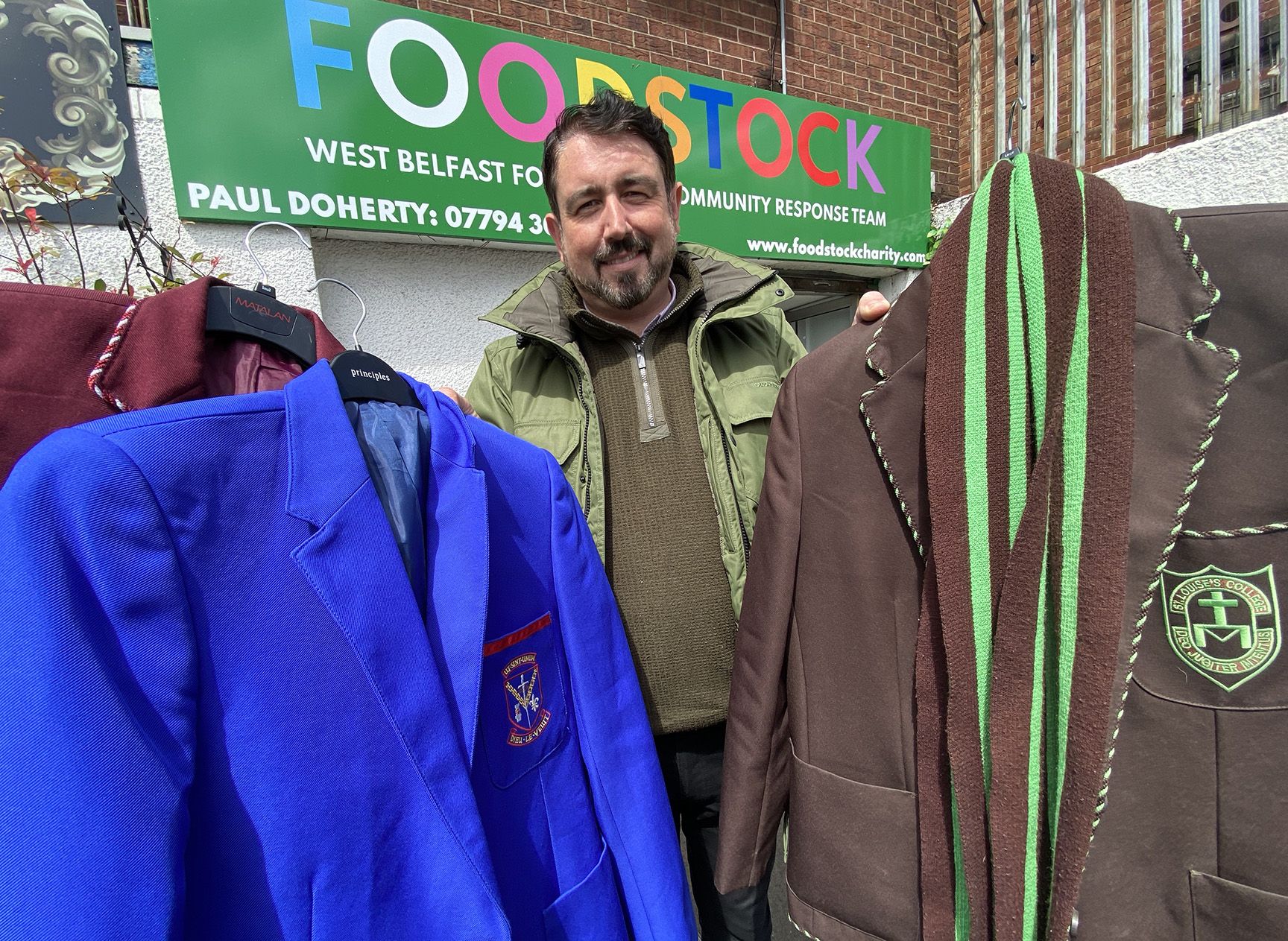 GROWING NEED: Paul Doherty of Foodstock has issued an appeal for new and pre-loved uniforms