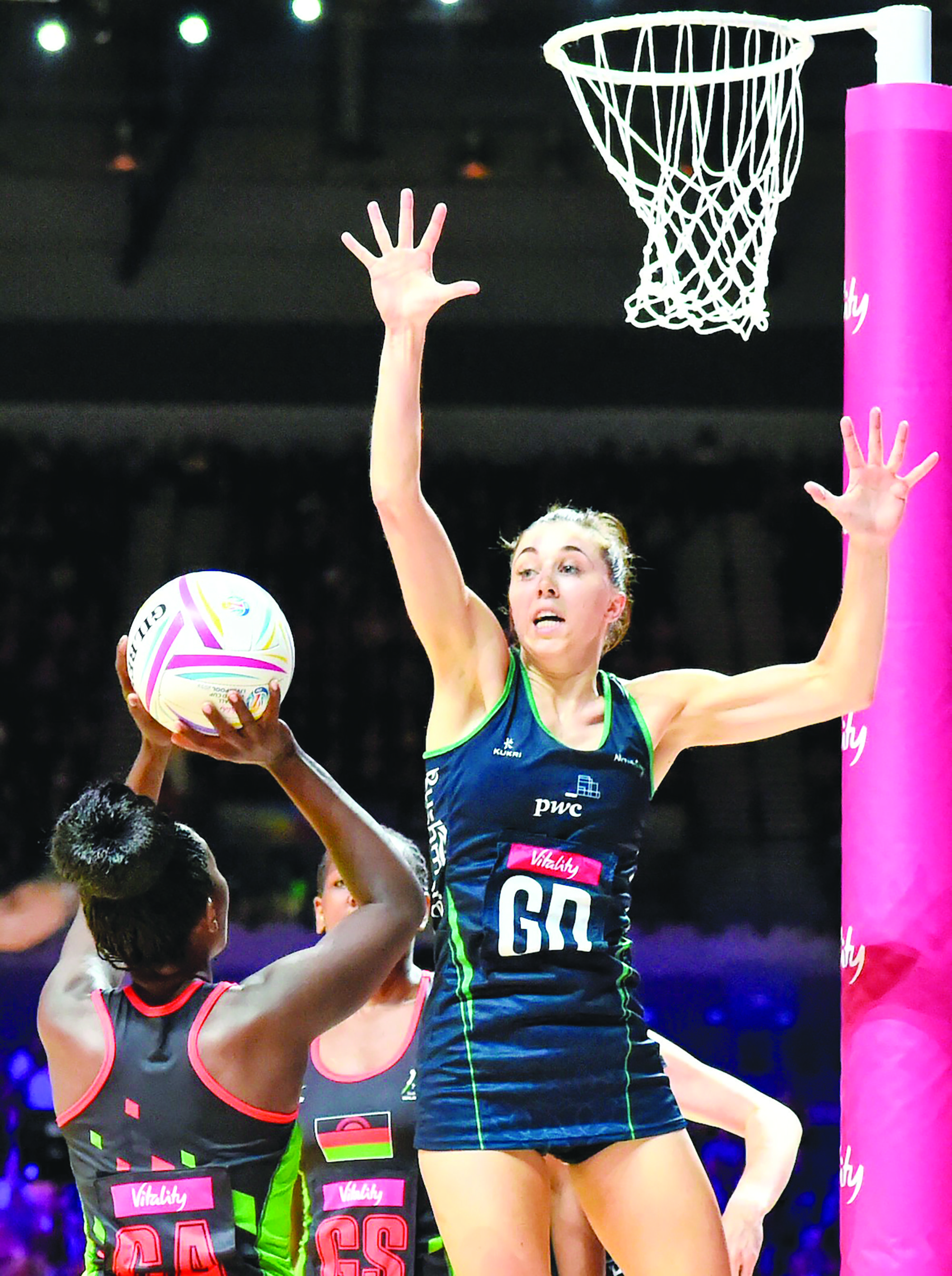NI Warriors vice-captain Fionnuala Toner in action against Malawi at the last World Cup