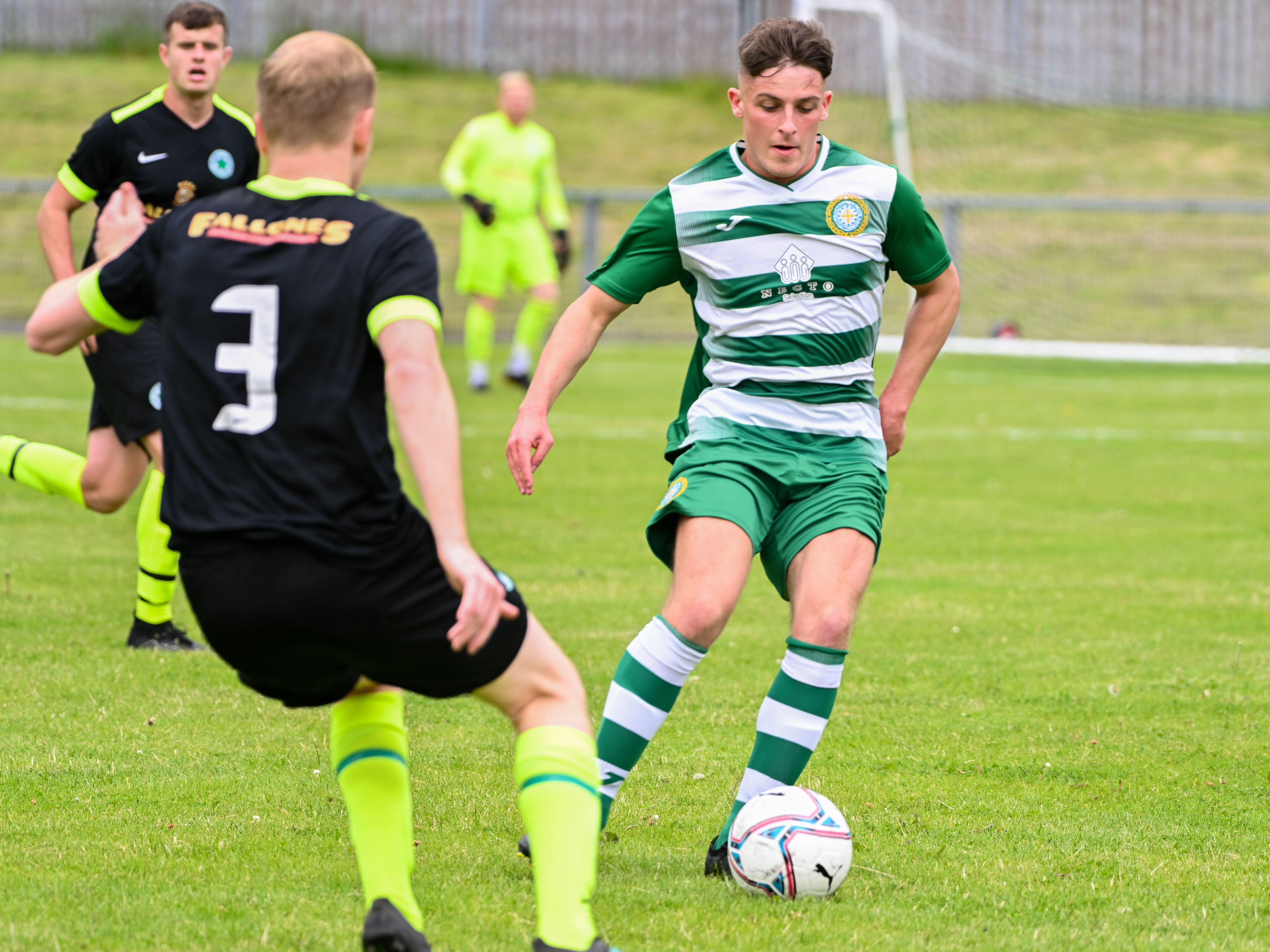 WEE HOOPS: Donegal Celtic during a recent pre-season friendly against Crumlin Star
