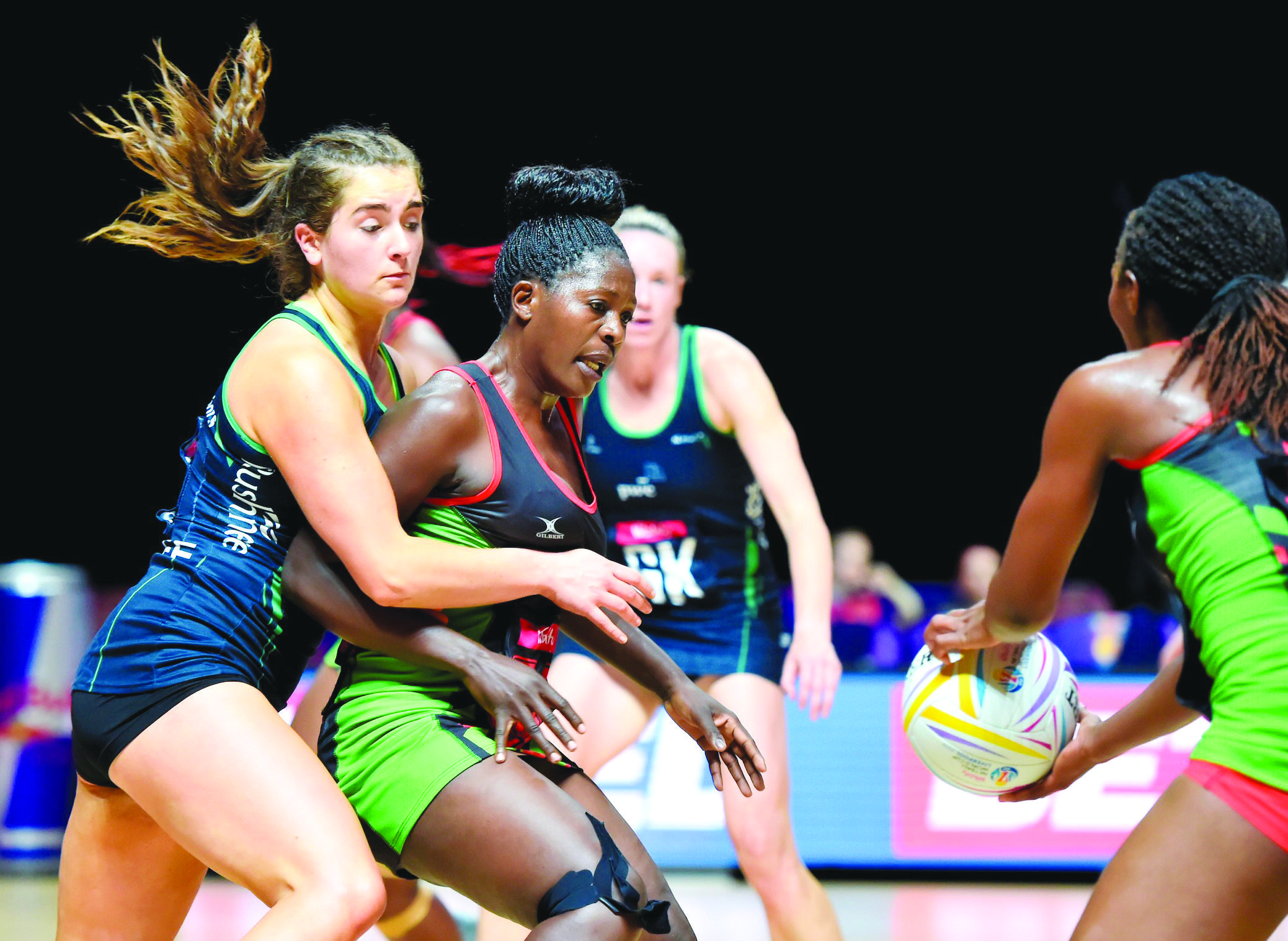 Michelle Magee in action at the 2019 Netball World Cup against Malawi, the NI netball team\'s opponents this Sunday lunchtime