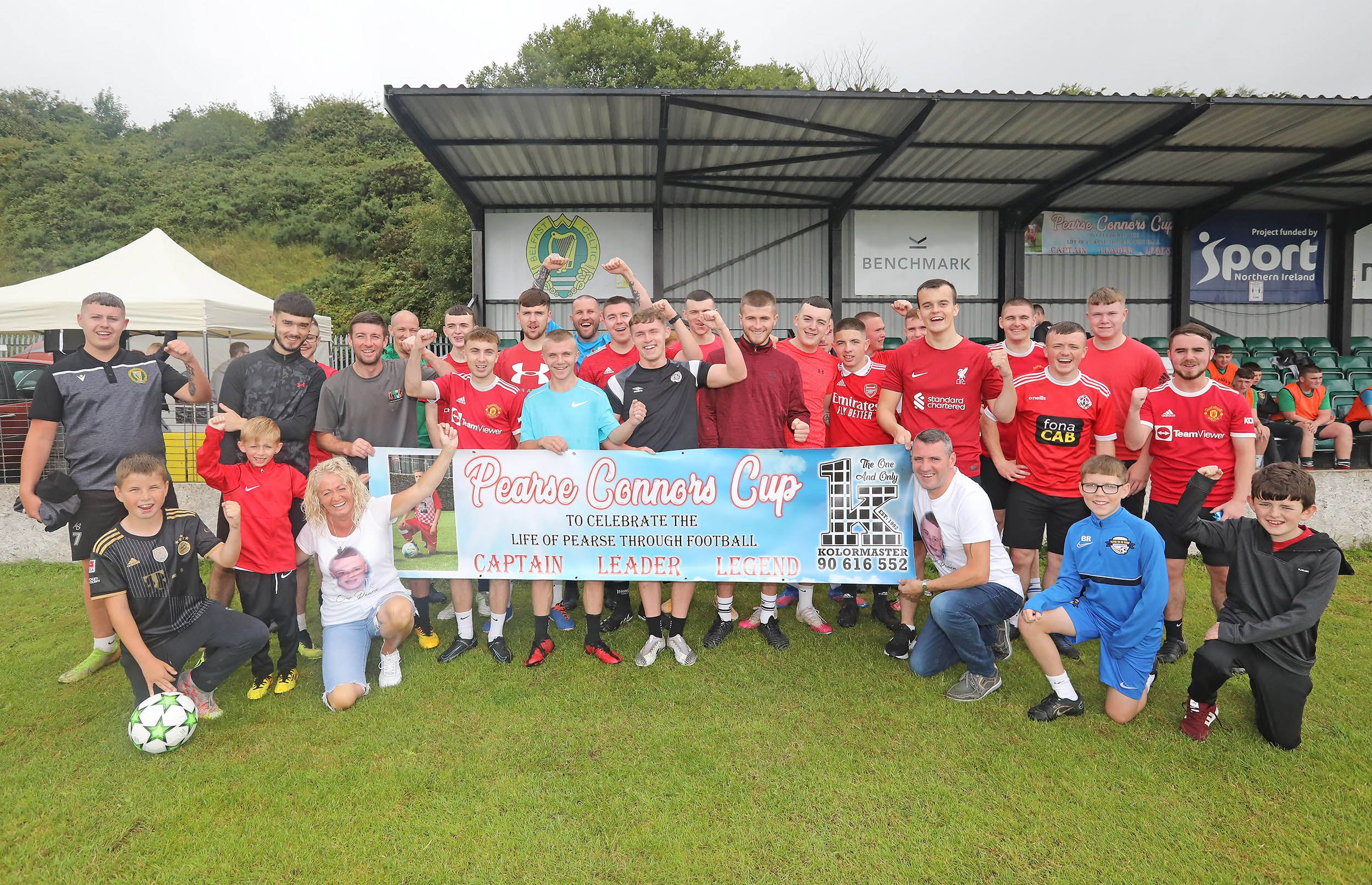 MEMORIAL: The family of Pearse Connors joined his friends for a football tournament in his memory