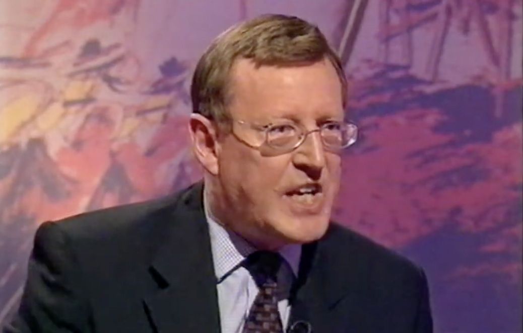 FACES: David Trimble getting angry on TV – but he remained hard to read throughout his career