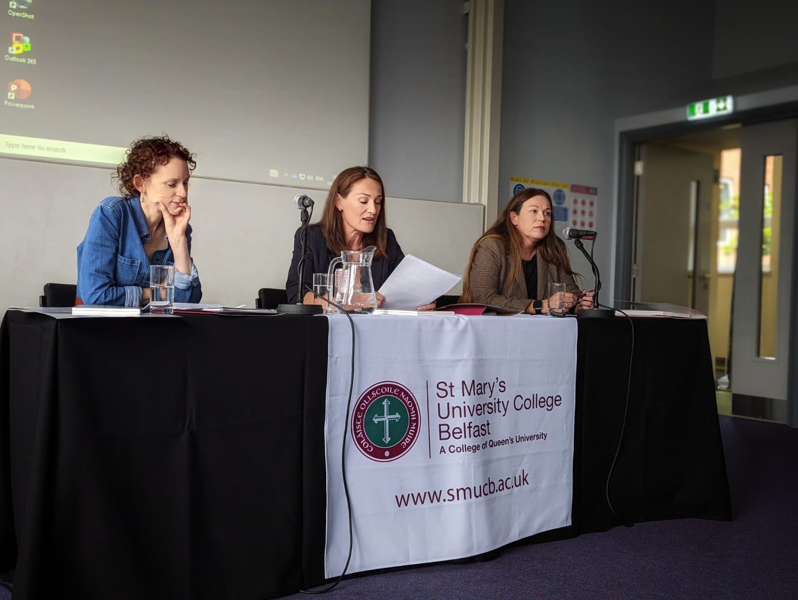DISCUSSION: Senators Marie Sherlock and Erin McGeehan joined Sinn Féin TD Louise O’Reilly, right, to discuss preparations for a \'New Ireland\'