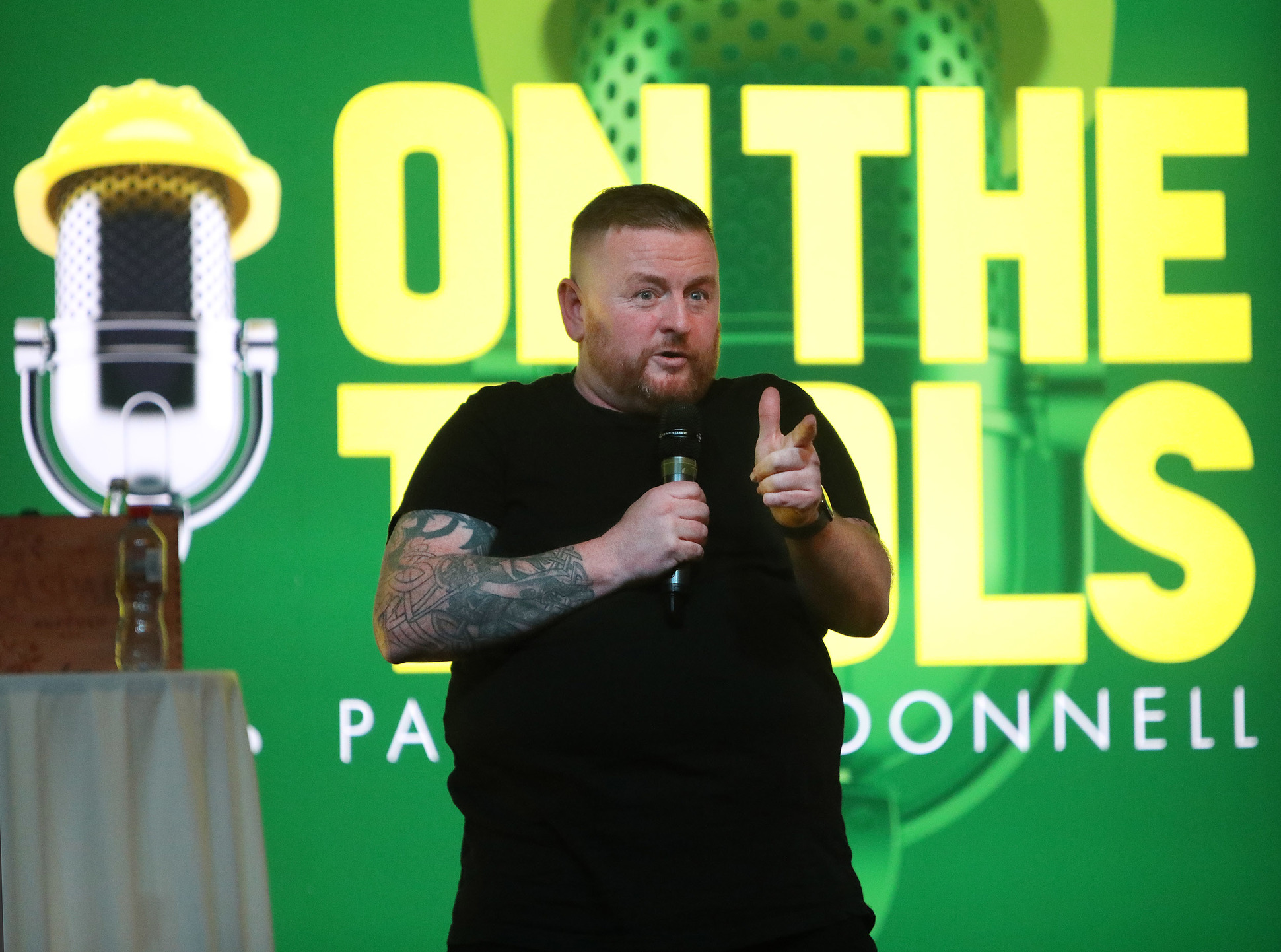 COMEDY NIGHT: Paddy McDonnell entertained crowds with two sold out shows in The Devenish Complex 