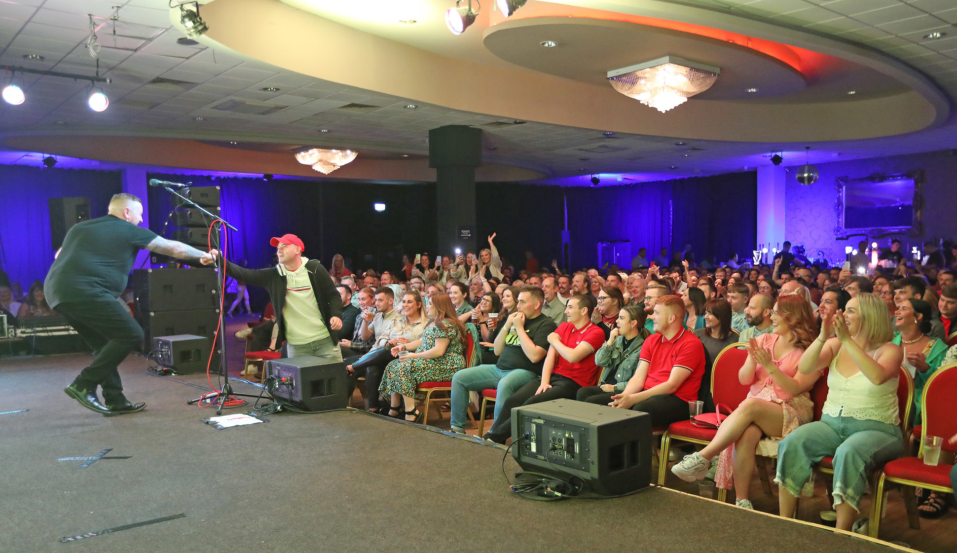 COMEDY NIGHT: Paddy McDonnell entertained crowds with two sold out shows in The Devenish Complex 