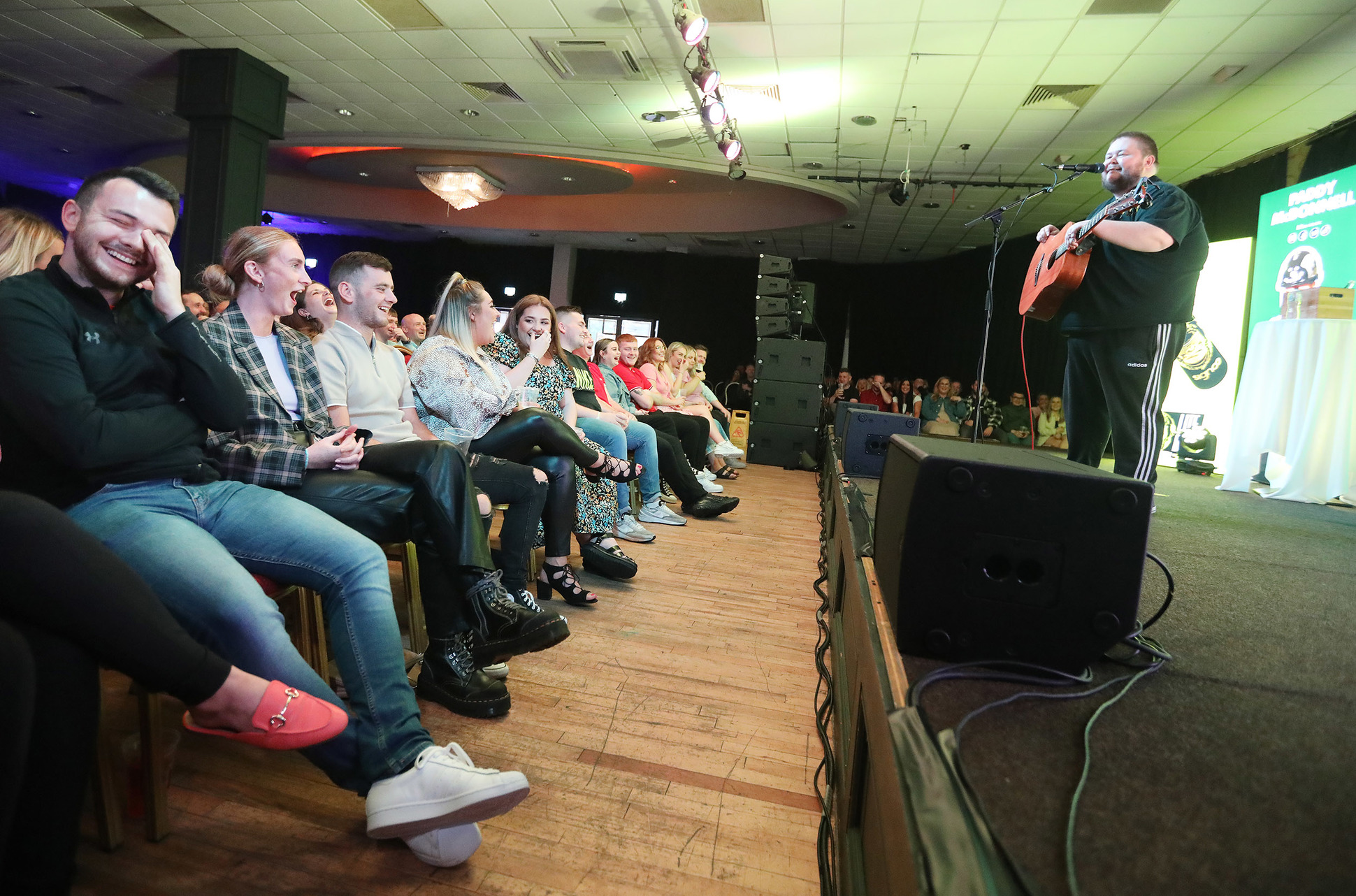 COMEDY NIGHT: Paddy McDonnell entertained crowds with two sold out shows in The Devenish Complex 