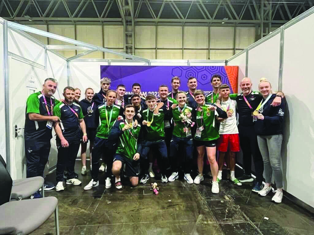 The Team NI boxers and coaches celebrate
