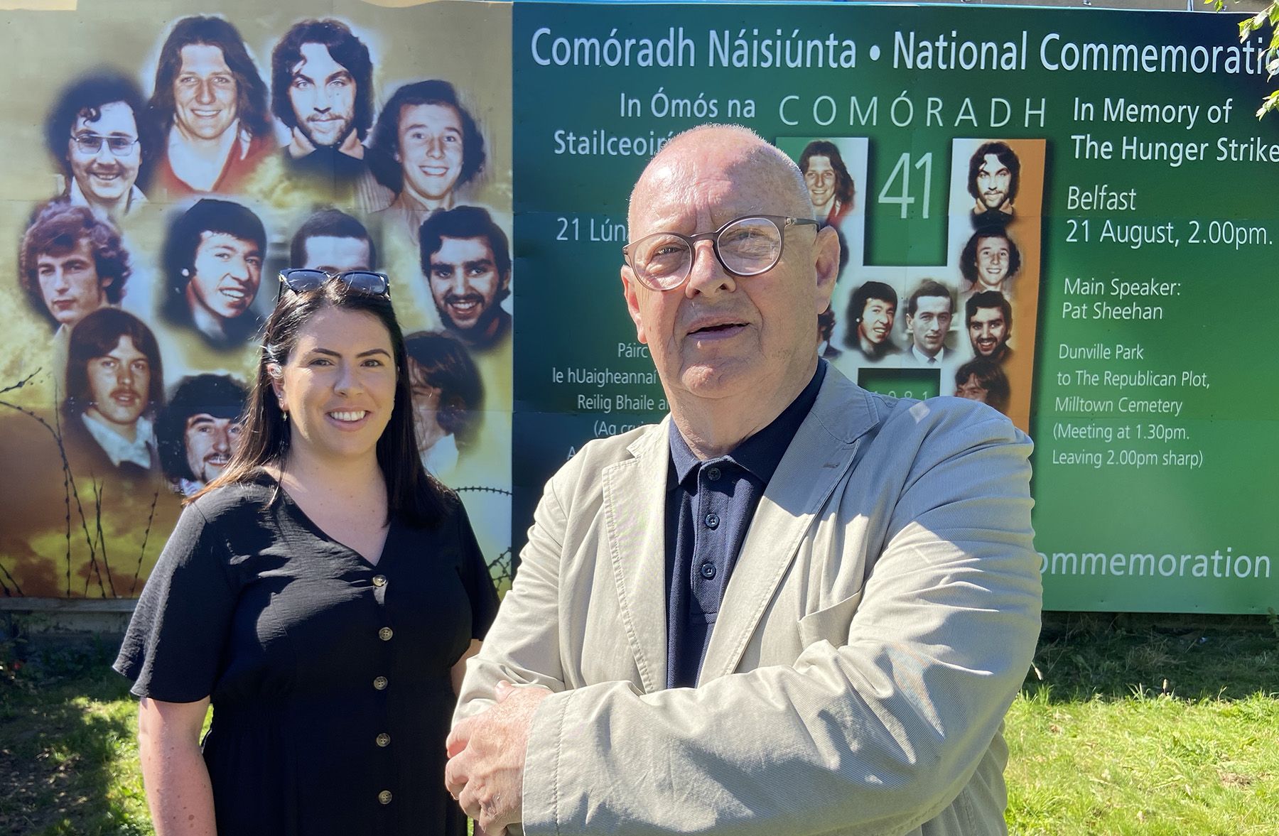 COMMEMORATION: Joe Austin and Bronagh Bradley from the National Graves Association 