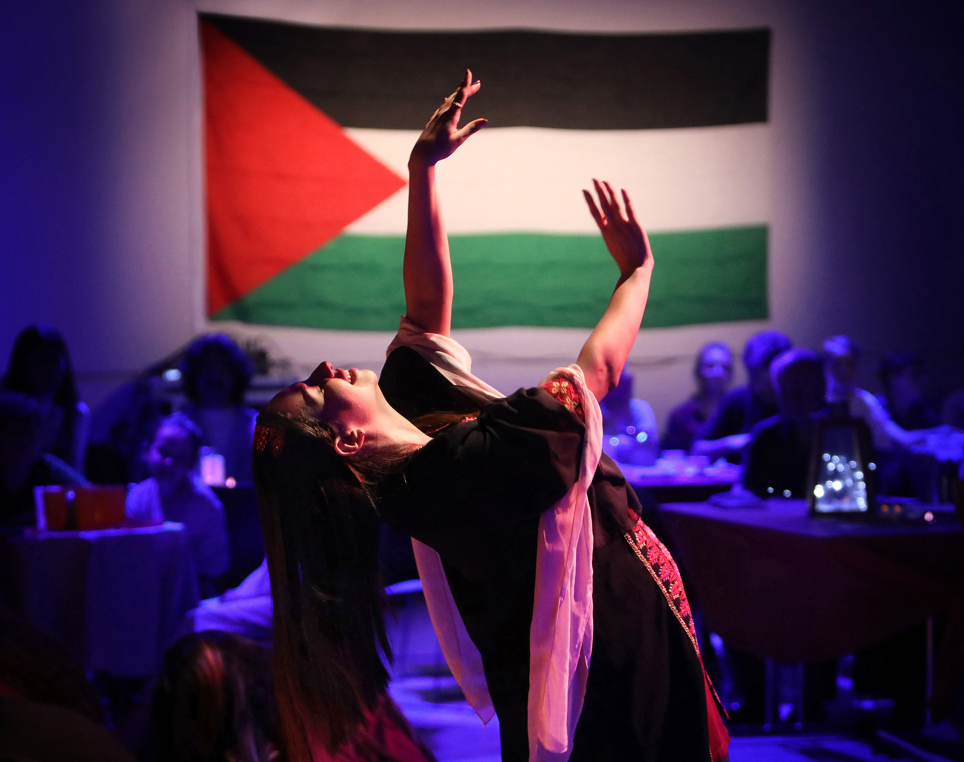 DANCE: Palestinian dancers performed in Cultúrlann McAdam Ó Fiaich as part of this year's Féile