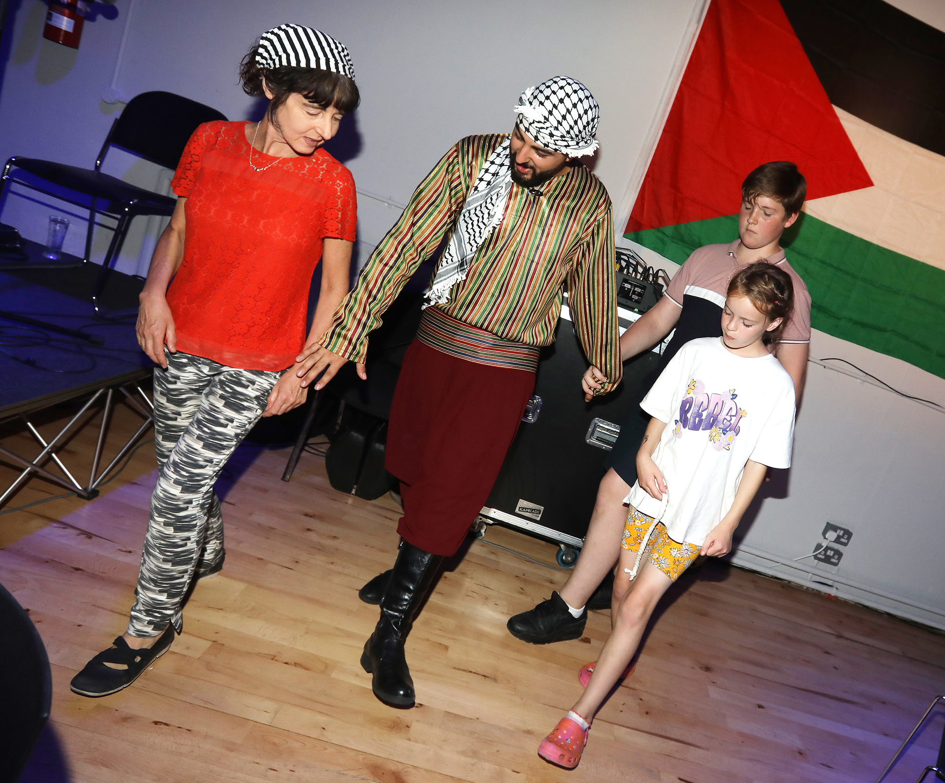 DANCE: Palestinian dancers performed in Cultúrlann McAdam Ó Fiaich as part of this year's Féile