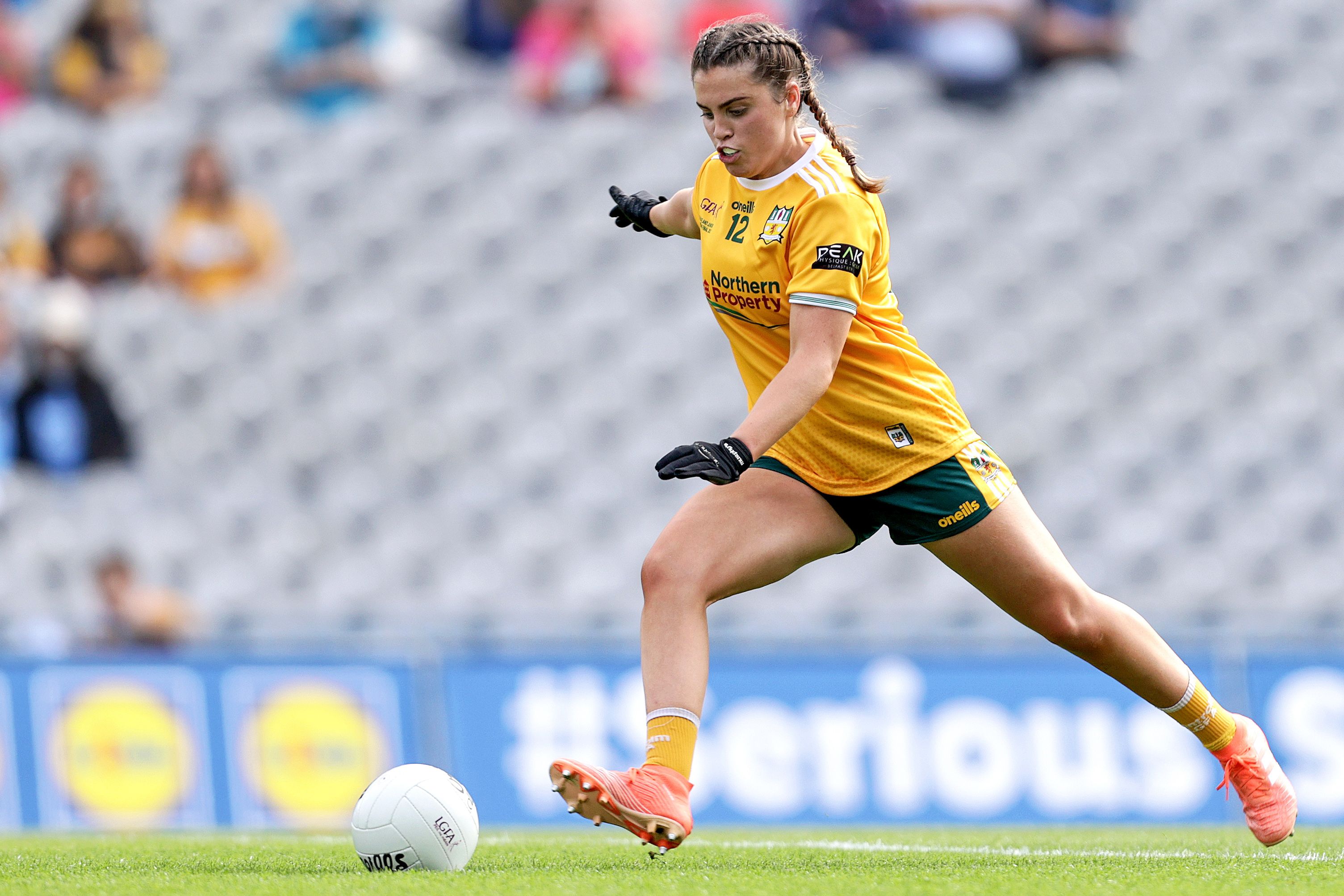 Grainne McLaughlin landed eight points in Saturday\'s replay 