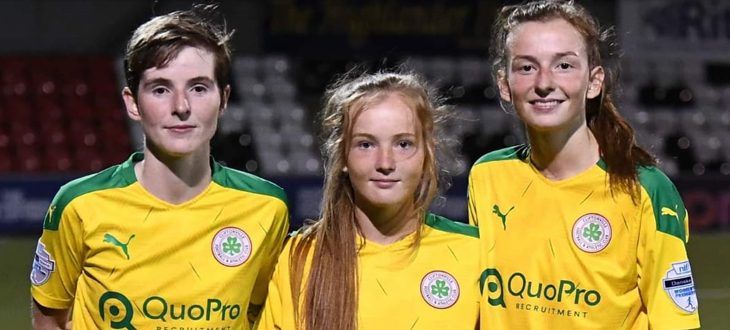 MCGUINNESS SISTERS: Caitlin, Kirsty and Orleigha played for the Reds on Wednesday night