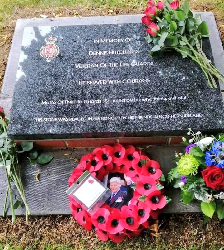 STONE: A memorial stone was placed within Palace Barracks in memory of Dennis Hutchings 