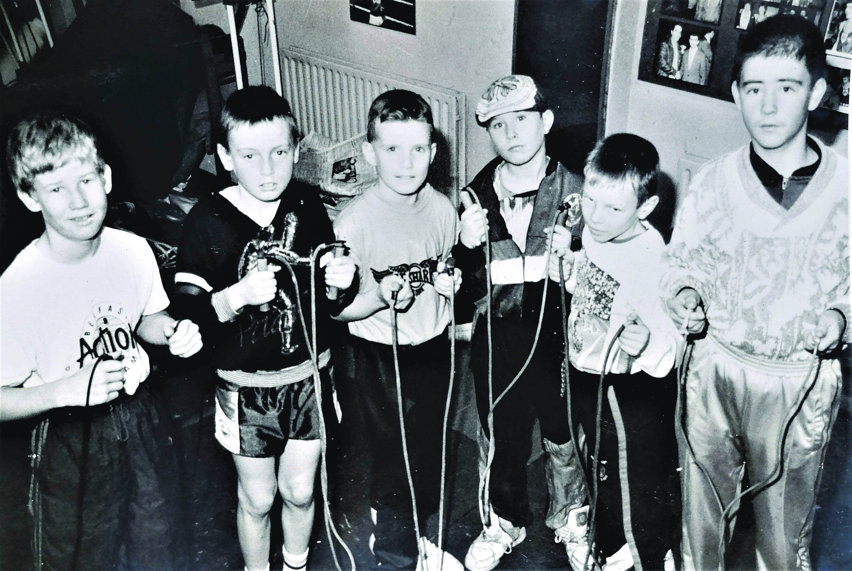 Young Holy Trinity boxers from yesteryear show off their medals