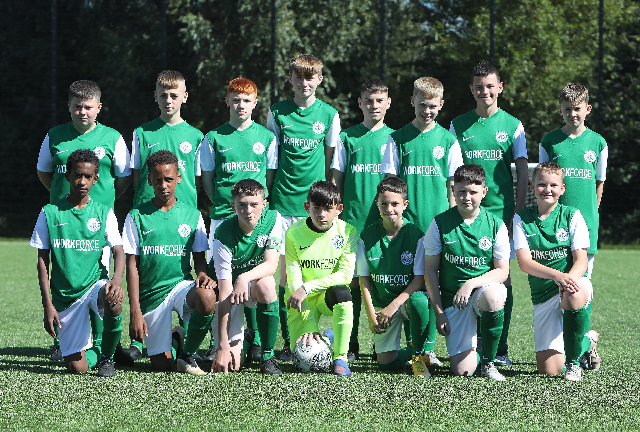 BRAND NEW: St Patrick\'s FC have had many new members join in recent months, with new kits being supplied by generous sponsors