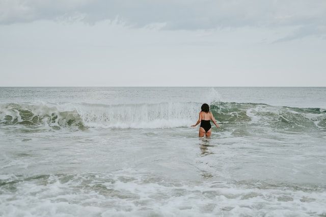 HAVE YOUR OWN MINDFUL MOMENT: A dip in the ocean can release the good stuff