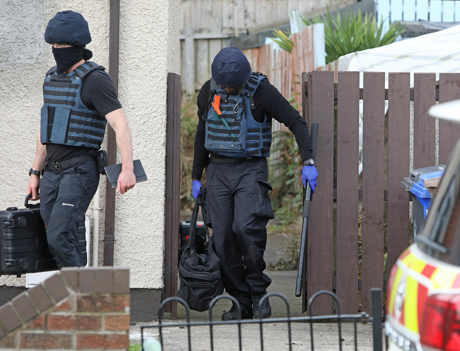 SEARCHES: Police and ATOs conducted searches in the area 