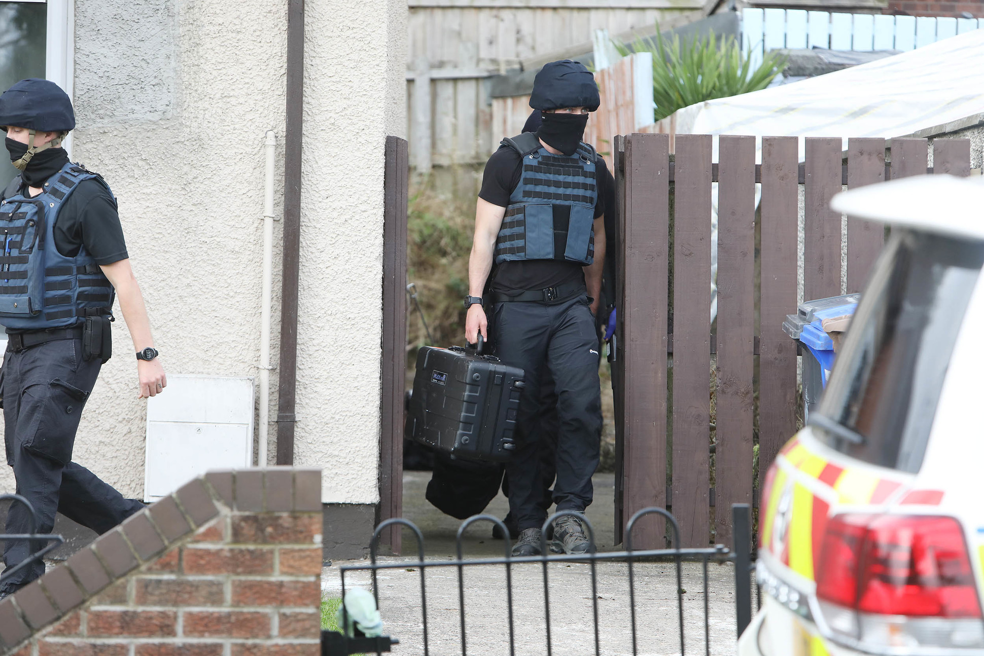 SEARCHES: Police and ATOs conducted searches in the area 