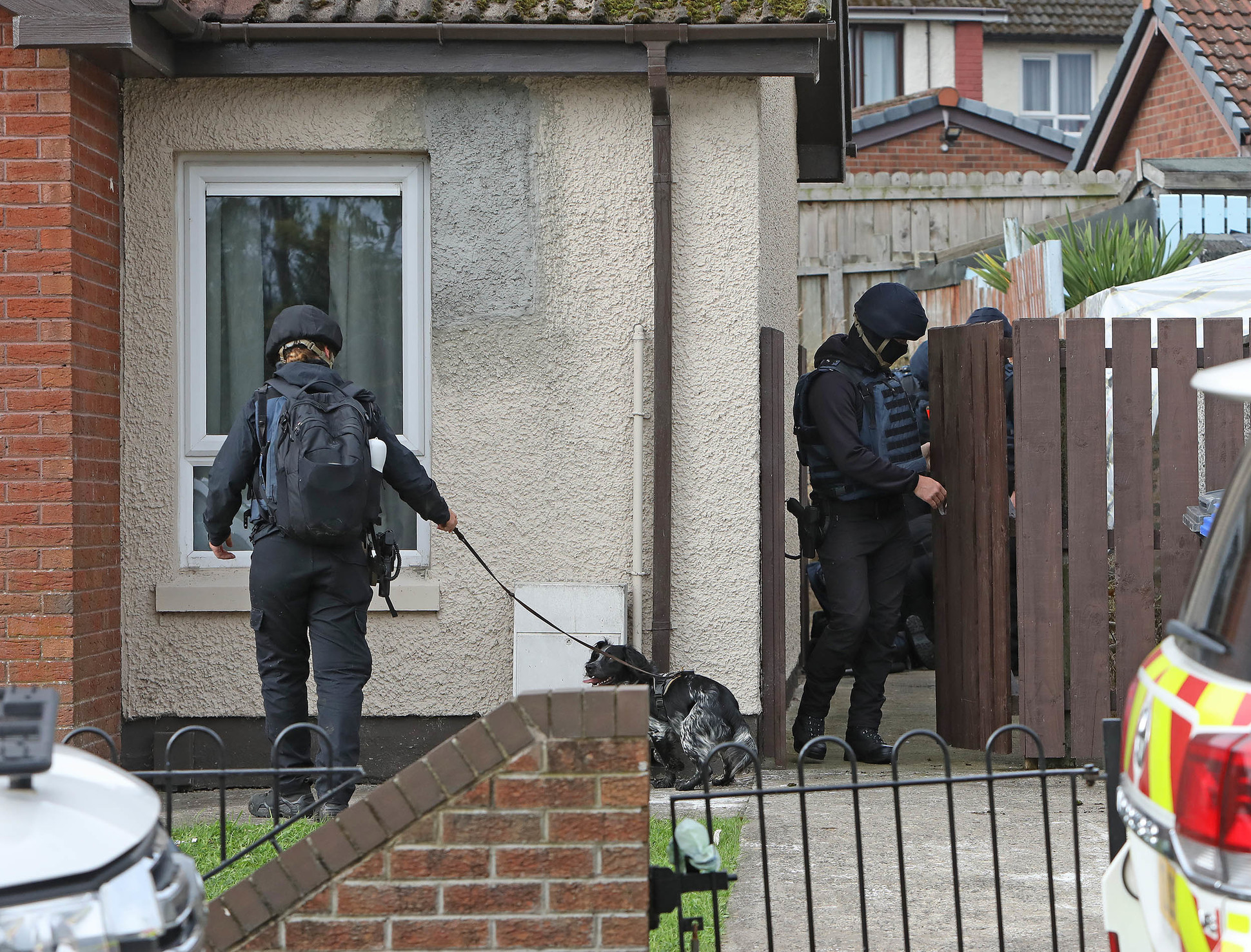 SEARCHES: Police and ATOs conducted searches in the area 