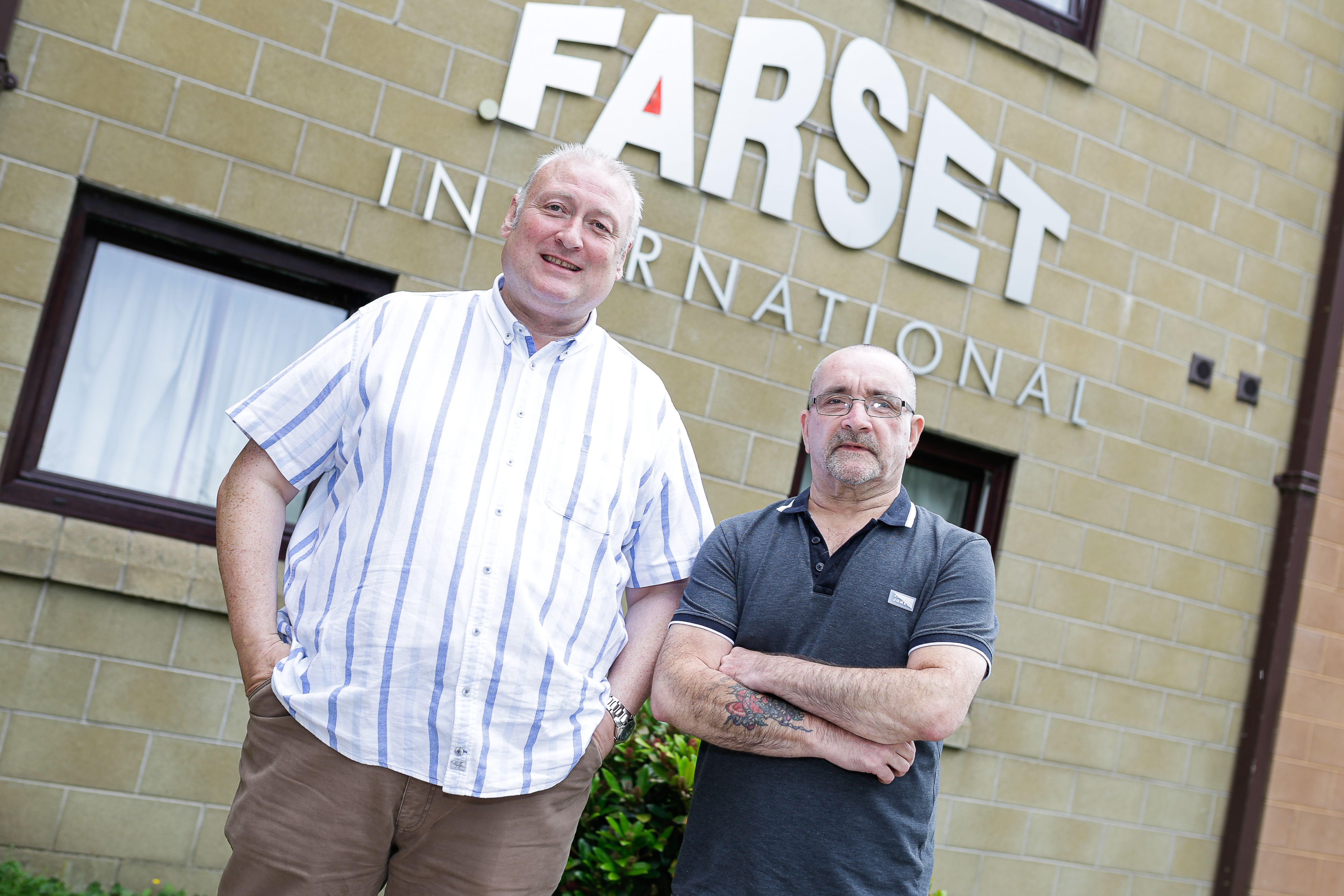 FARSET HOTEL: Left, Paul McMichael and Issac Andrews, Directors at Farset