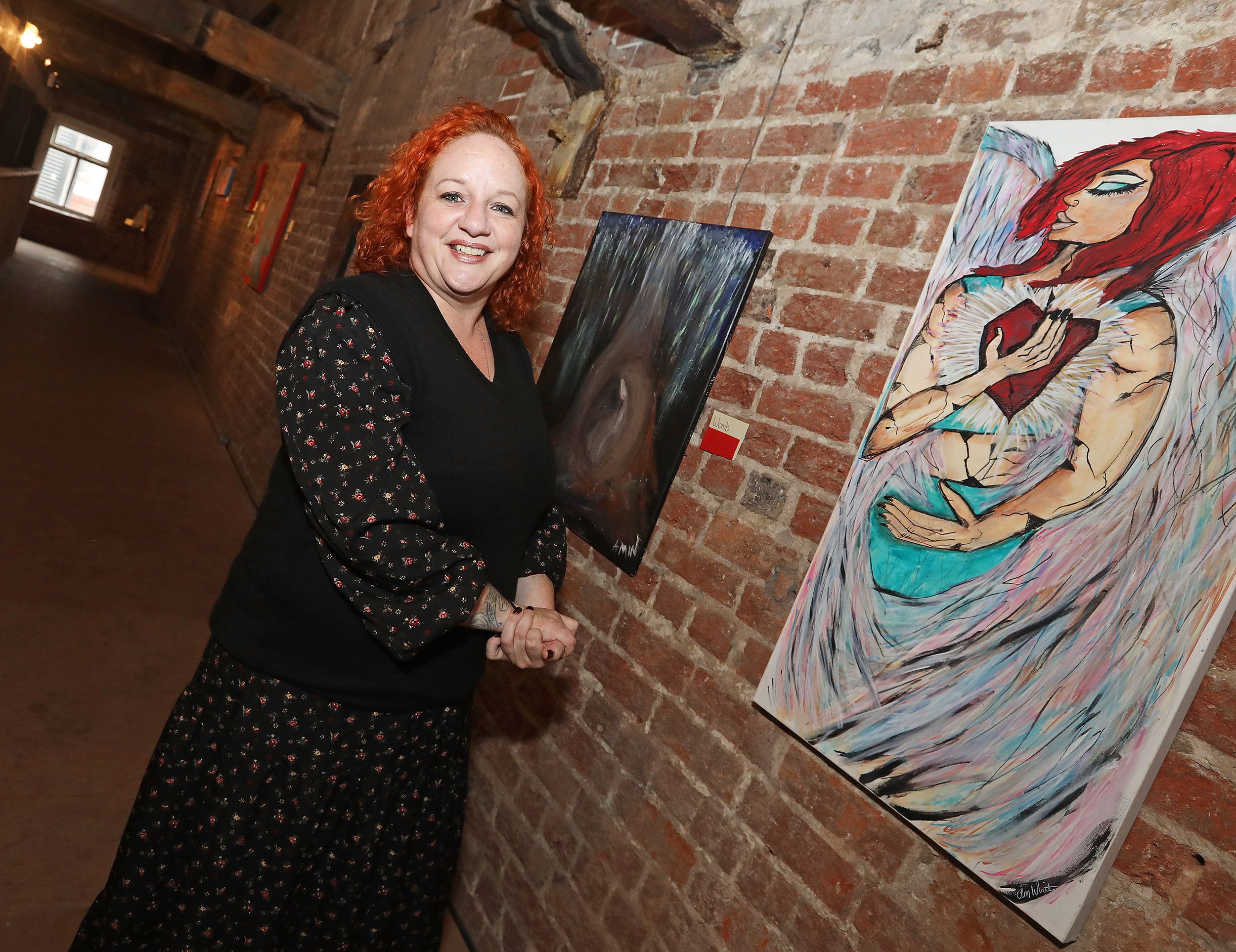 FIRST ART EXHIBITION: Anne-Marie White showcased her work this week in Conway Mill