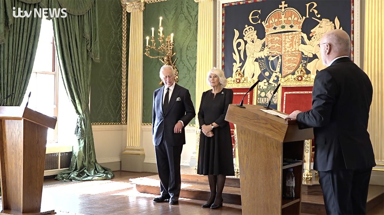 HISTORIC: Alex Maskey addresses King Charles and Queen Camilla and Martin  McGuinness meets the late Queen Elizabeth