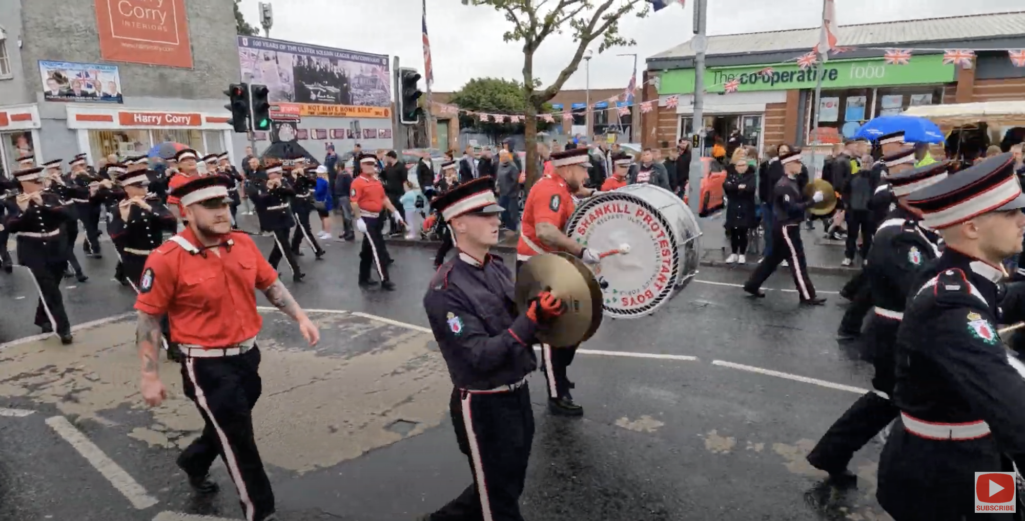 ANNUAL COMMEMORATION: Shankill Protestant Boys, who received £3,000 of Covid-19 resilience funding, taking part in the Brian Robinson memorial parade