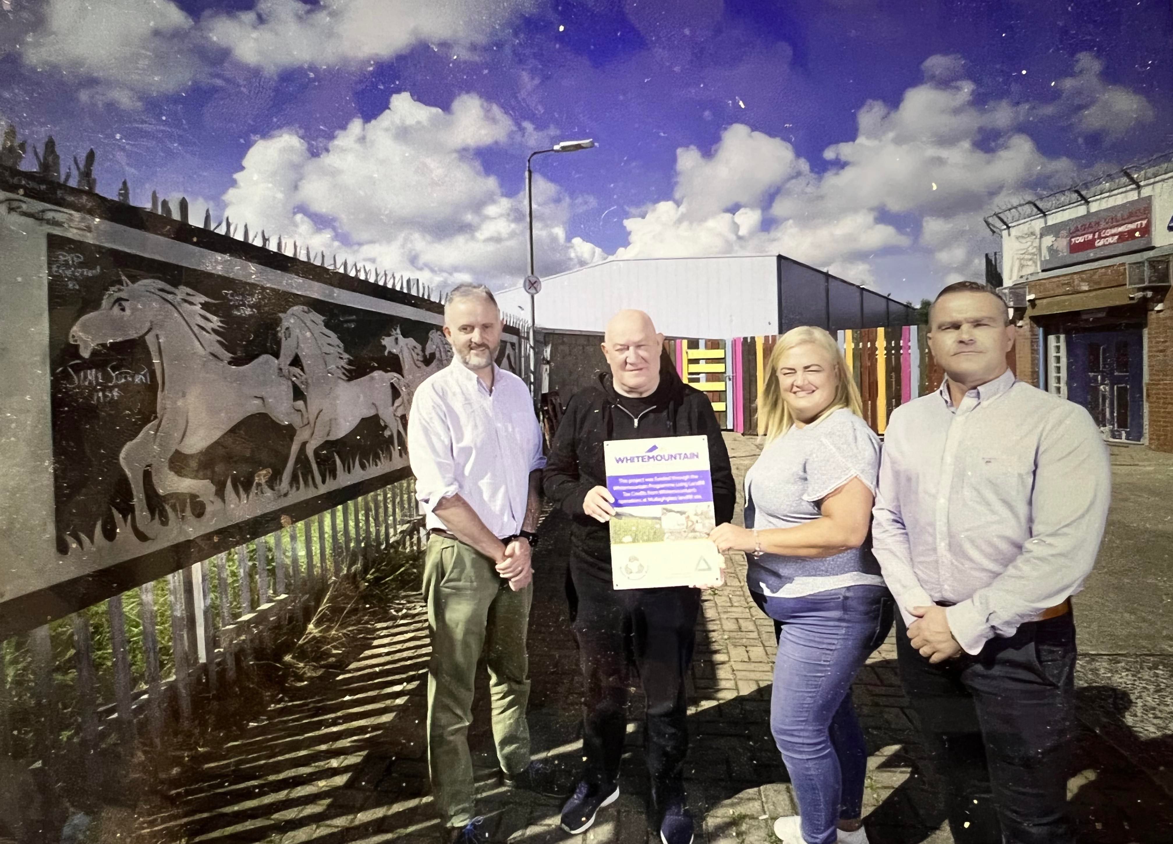 TRANSFORMATION PROJECT: Richard Rogers (Groundwork); George Newell and Sonya Laverty (Lagan Village Youth and Community Group) with Edward Kearney (Whitemountain Programme)