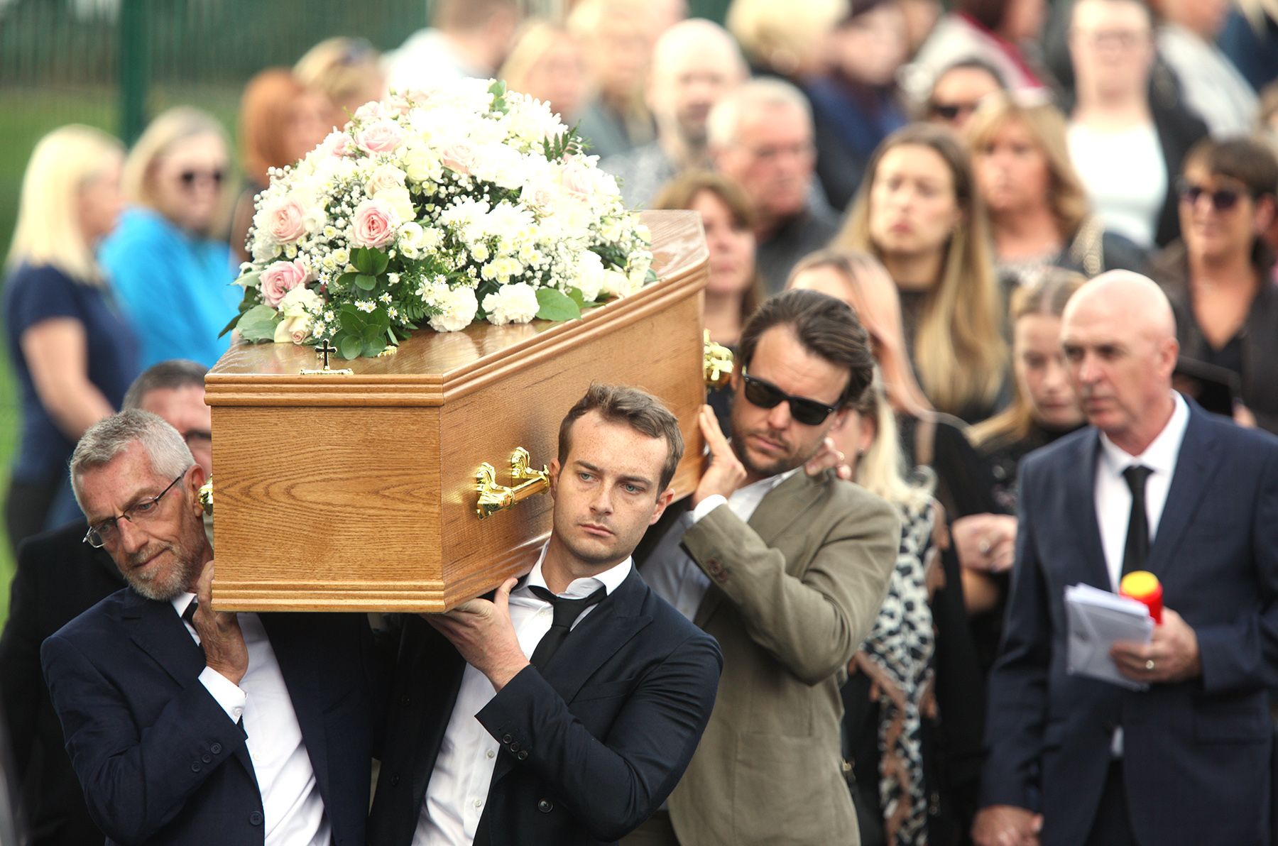 FINAL JOURNEY: Large crowds gathered to say goodbye to Hollie