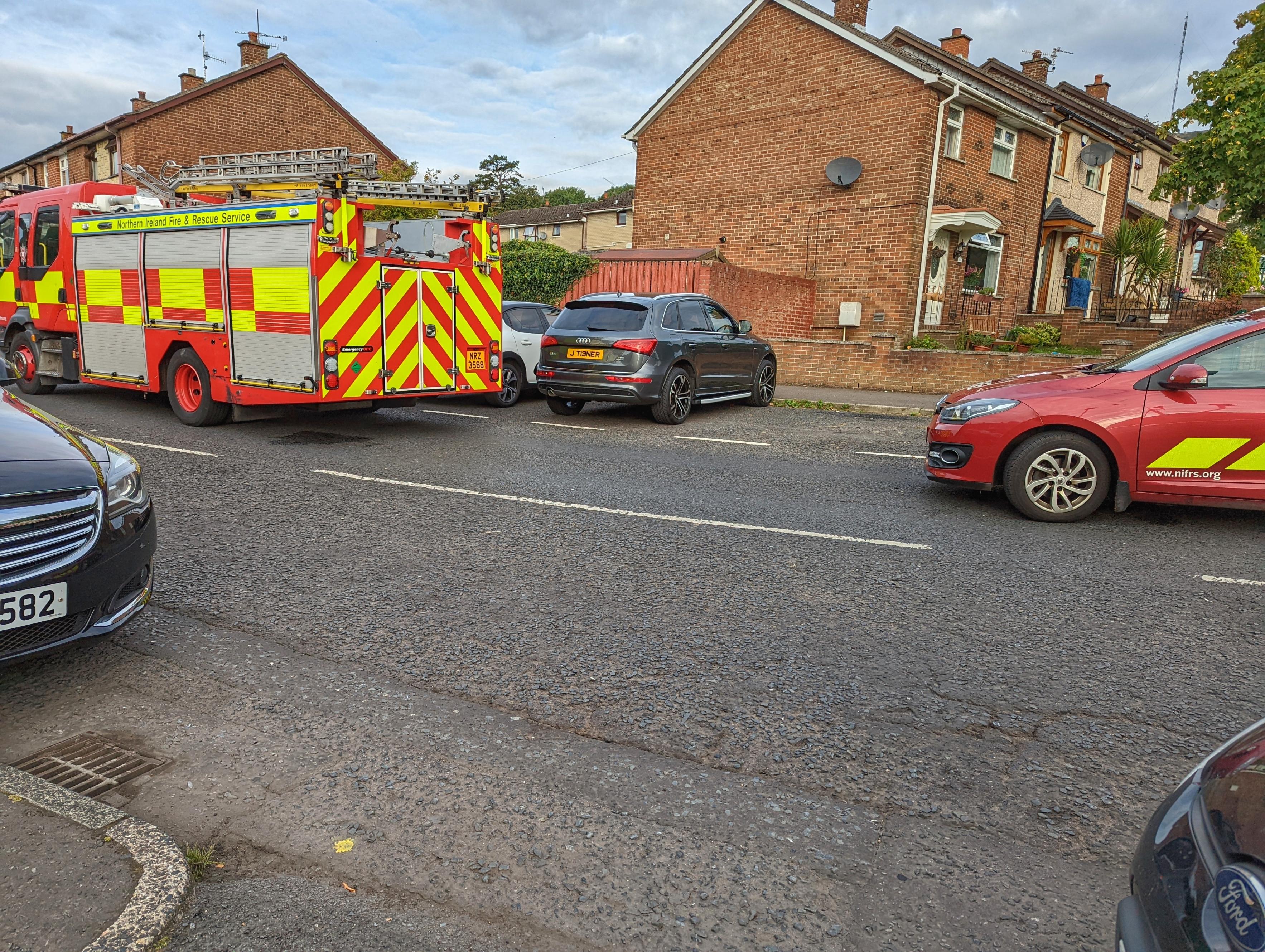 SCENE: Police have confirmed that a man in his 80s has died in a fire at a property in Lenadoon Avenue 