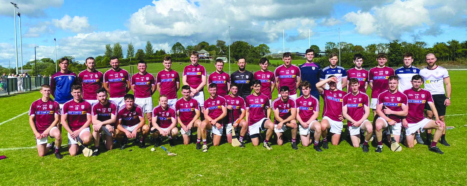 The Bredagh senior hurlers ahead of their impressive win over Ballygalget in the final group game