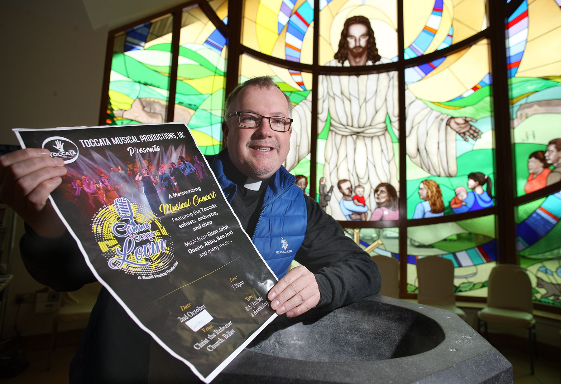 FINE VOICE: Christ The Redeemer\'s Fr Colin Crossey is looking forward to welcoming his choir to the parish on Sunday