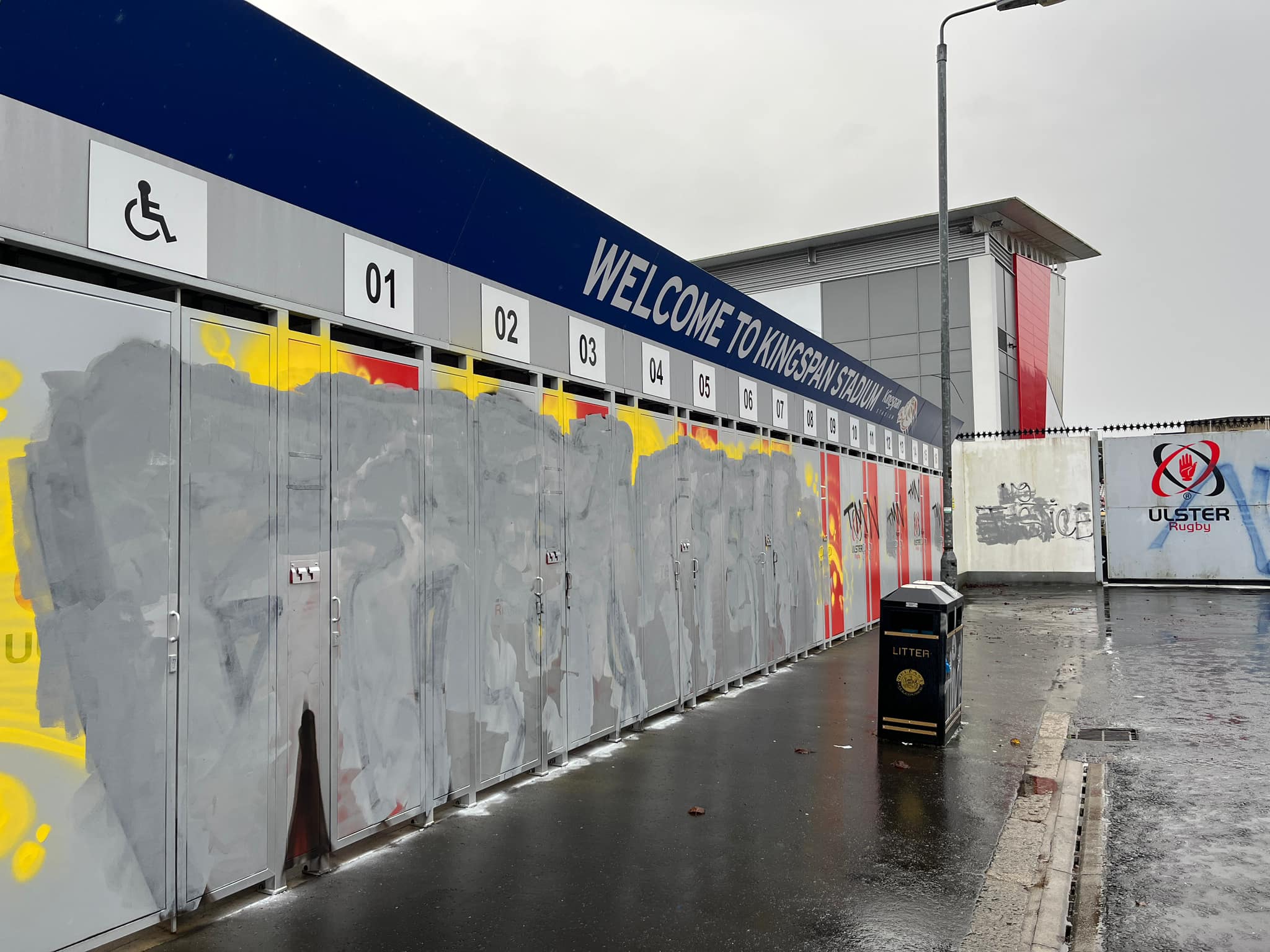 INVESTIGATION: The graffiti referencing the Grenfell Tower tragedy has been painted over