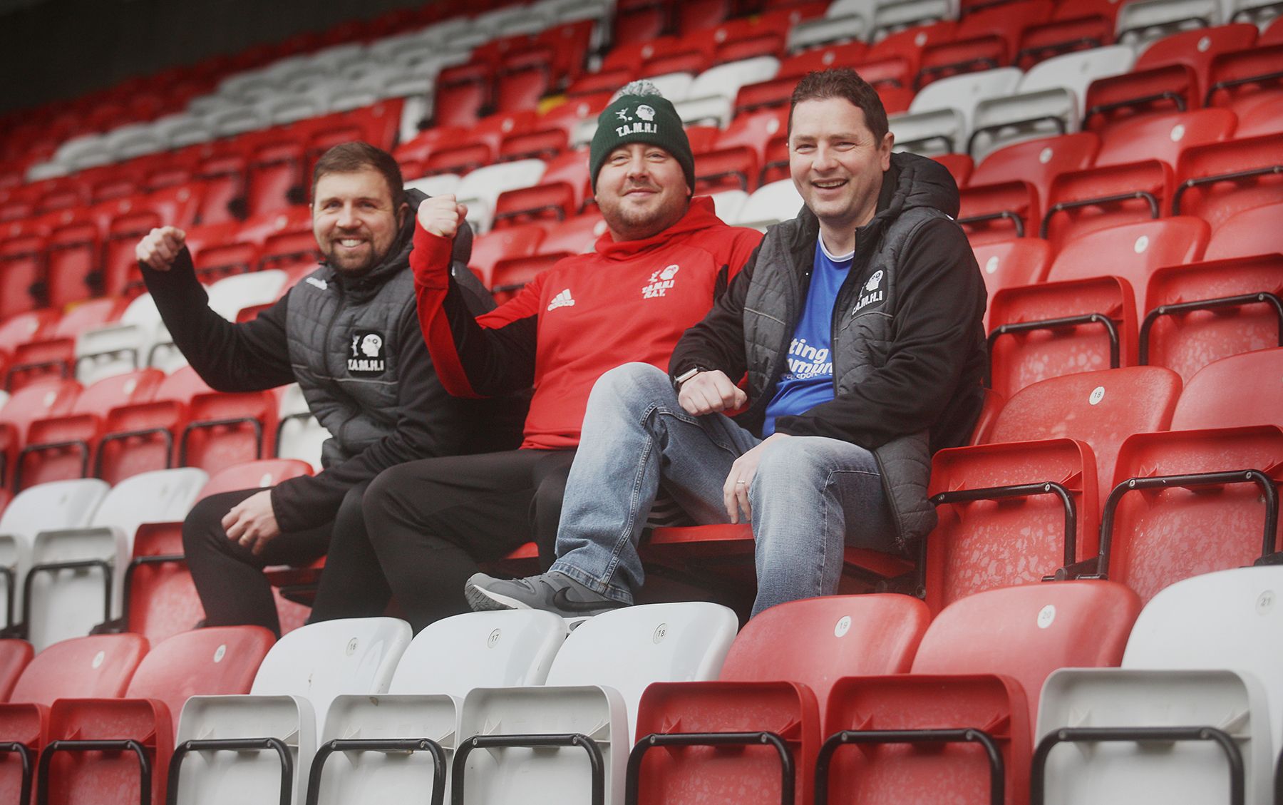 MATCH FOR MENTAL HEALTH: Joe Donnelly, Mickey Meehan and Kevin Curran from TAMHI at Solitude