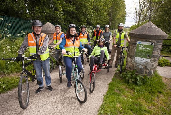FUTURE IS BIKE: Members of the Wheely Inclusive Cycling Project in Bog Meadow